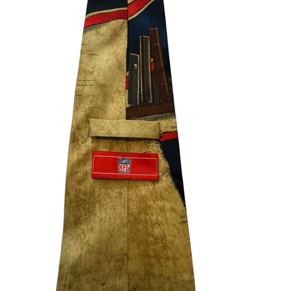 NFL Eagle Wings New England Patriots Helmet Pendants Footbal Vintage Necktie - Picture 4 of 6